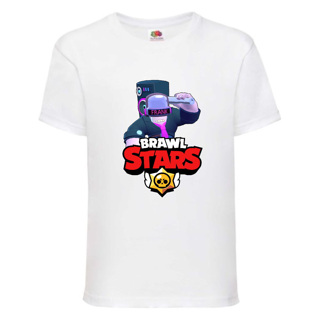 

Футболка детская Brawl Stars DJ Frank (Бравл Старс Фрэнк Диджей) белая 128 см