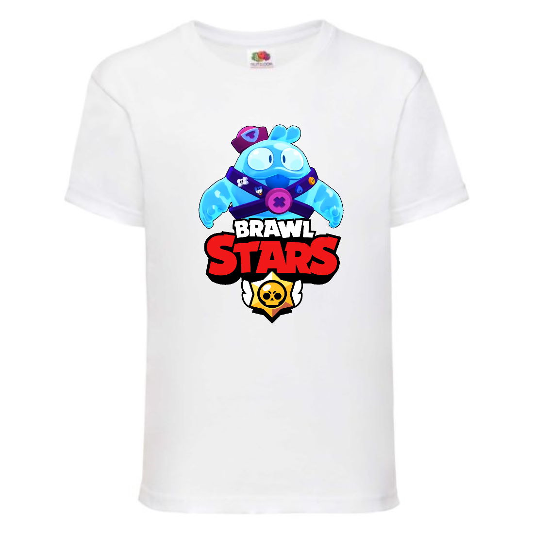 

Футболка детская Brawl Stars Squeak (Бравл Старс Скуик) белая 104 см