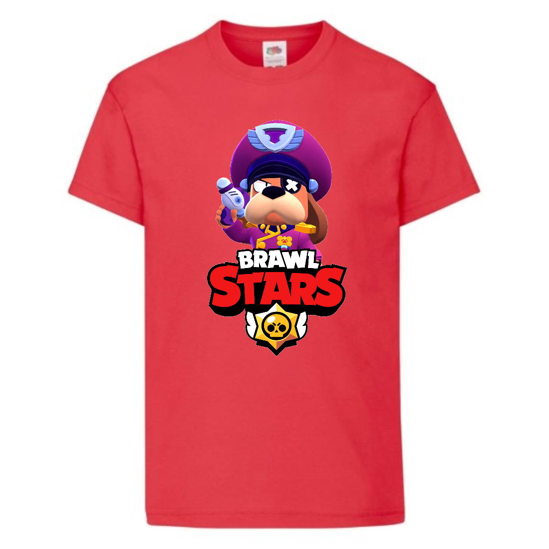 

Футболка детская Brawl Stars Colonel Ruffs (Бравл Старс Генерал Гавс) красная 116 см