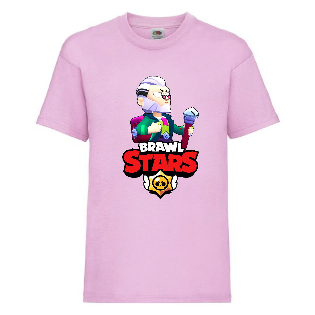 

Футболка детская Brawl Stars Bayron (Бравл Старс Байрон) розовая 164 см