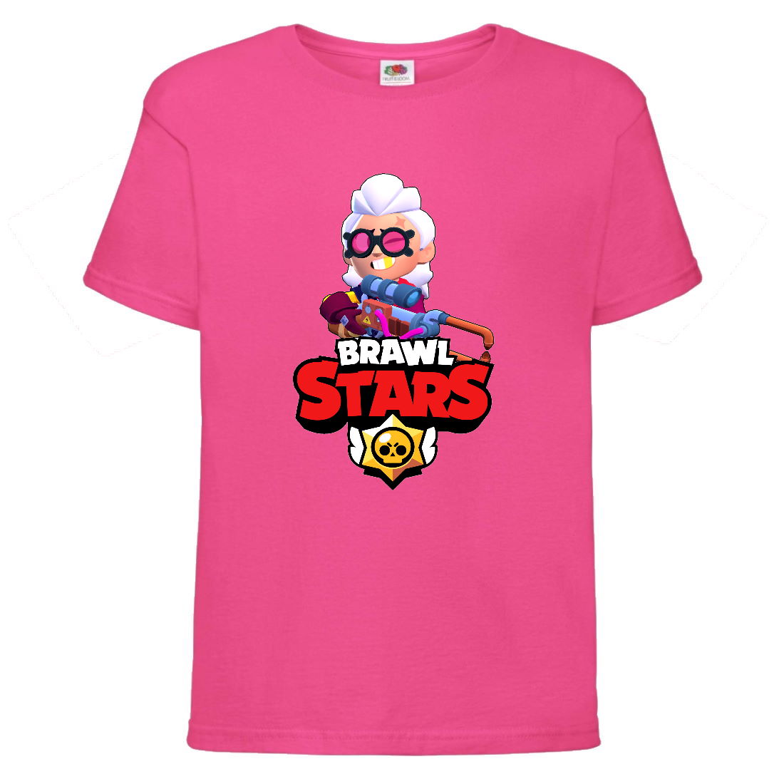 

Футболка детская Brawl Stars Belle (Бравл Старс Бэлль) малиновая 128 см