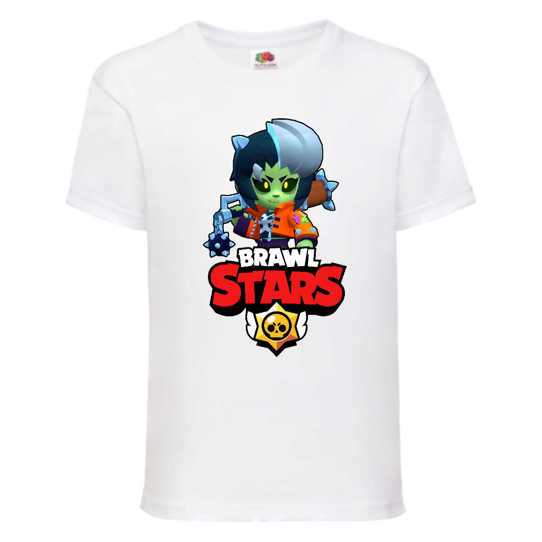 

Футболка детская Brawl Stars Bibi Zombie (Бравл Старс Биби Зомби) белая 104 см