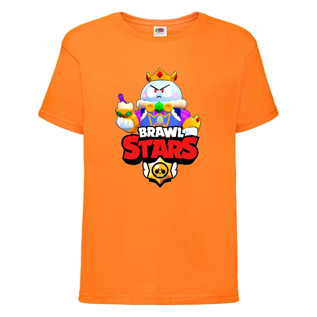 

Футболка детская Brawl Stars Lou King (Бравл Старс Лу Король) оранжевая 164 см