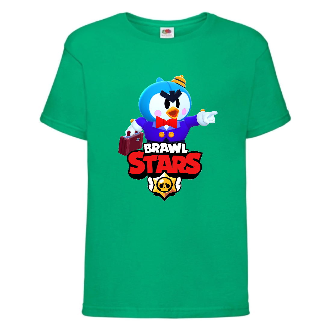 

Футболка детская Brawl Stars Mr. P (Бравл Старс Мистер П) зеленая 116 см