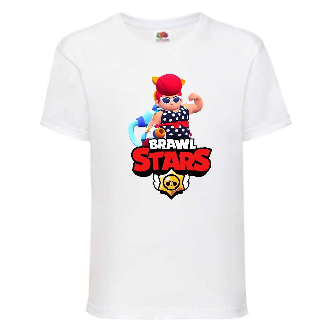 

Футболка детская Brawl Stars Pam Beach (Бравл Старс Пэм Пляжная) белая 104 см