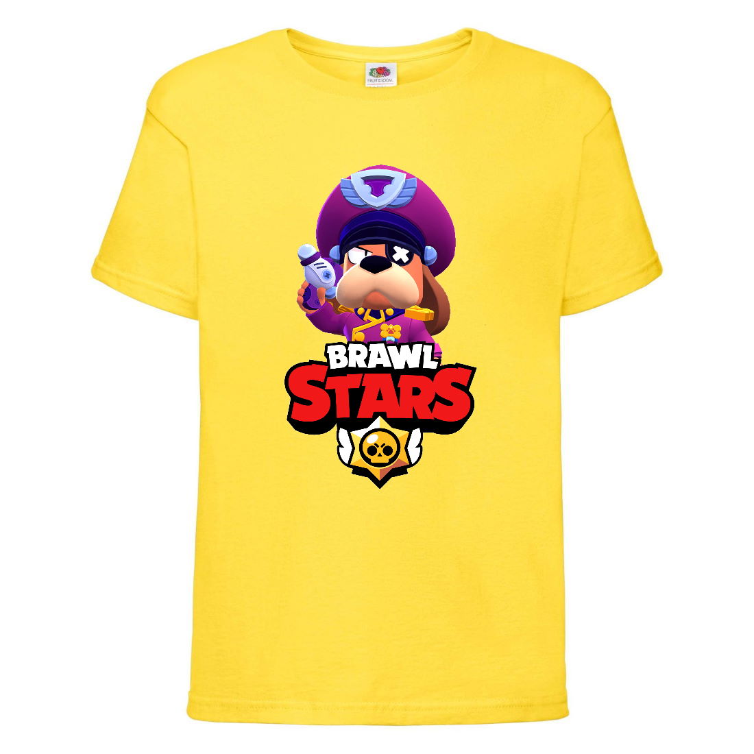 

Футболка детская Brawl Stars Colonel Ruffs (Бравл Старс Генерал Гавс) желтая 104 см