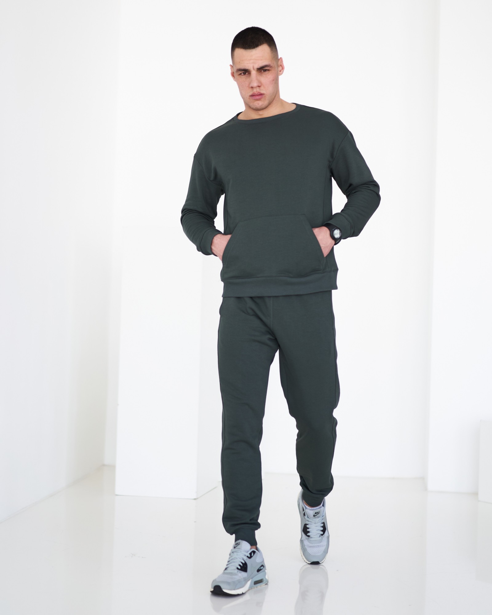 

Спортивный костюм тонкий GR8 active wear модель 344т3-зеленый размер М