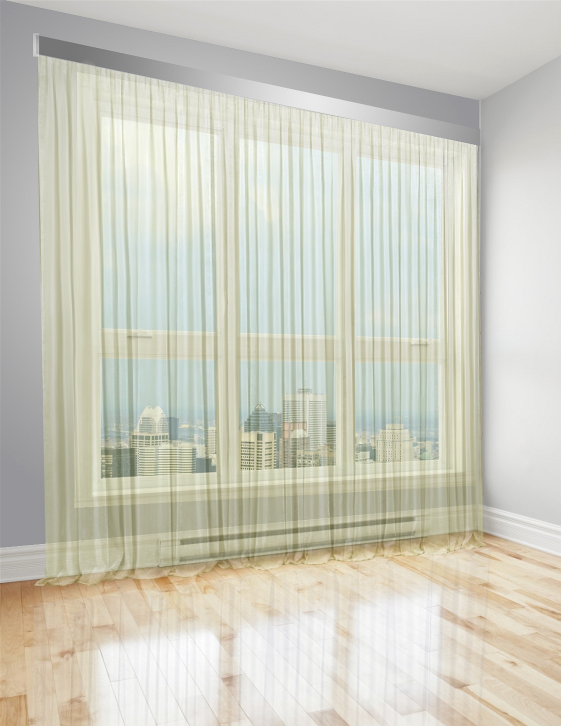 

Тюль Di&Di Батист прозрачный 250х255 Золотистый