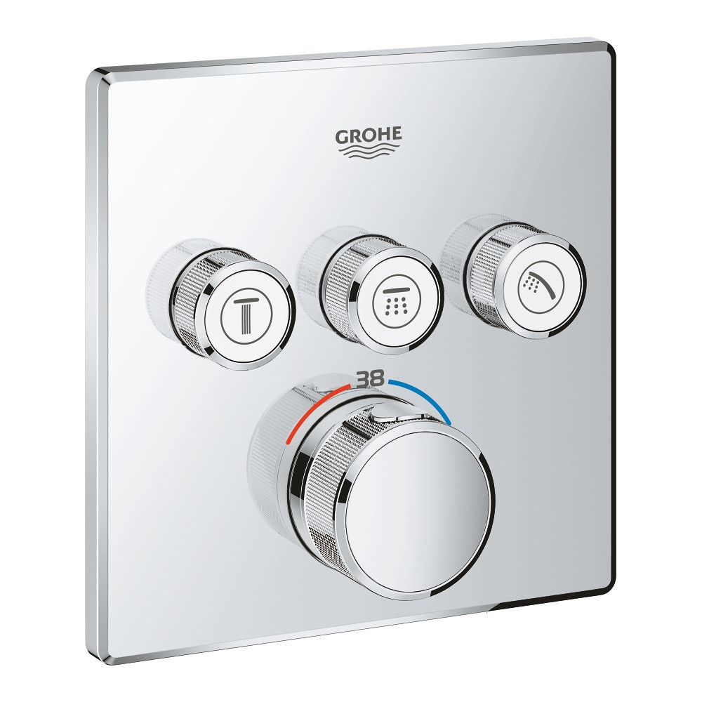 

Термостат Grohe Grohtherm SmartControl встраеваемый на 3 выхода 29126000