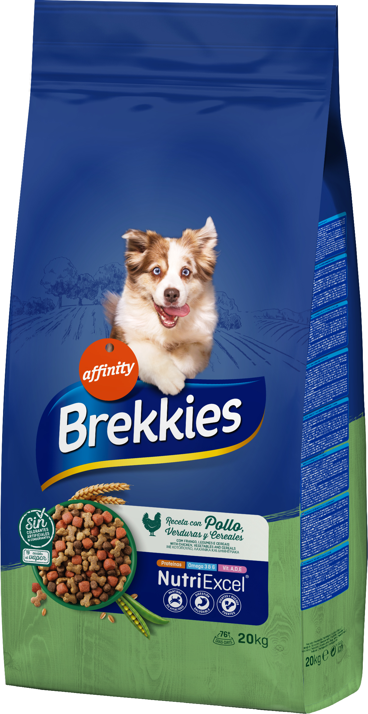 

Сухой корм Brekkies Excel Chicken для собак полноценный рацион 20 кг