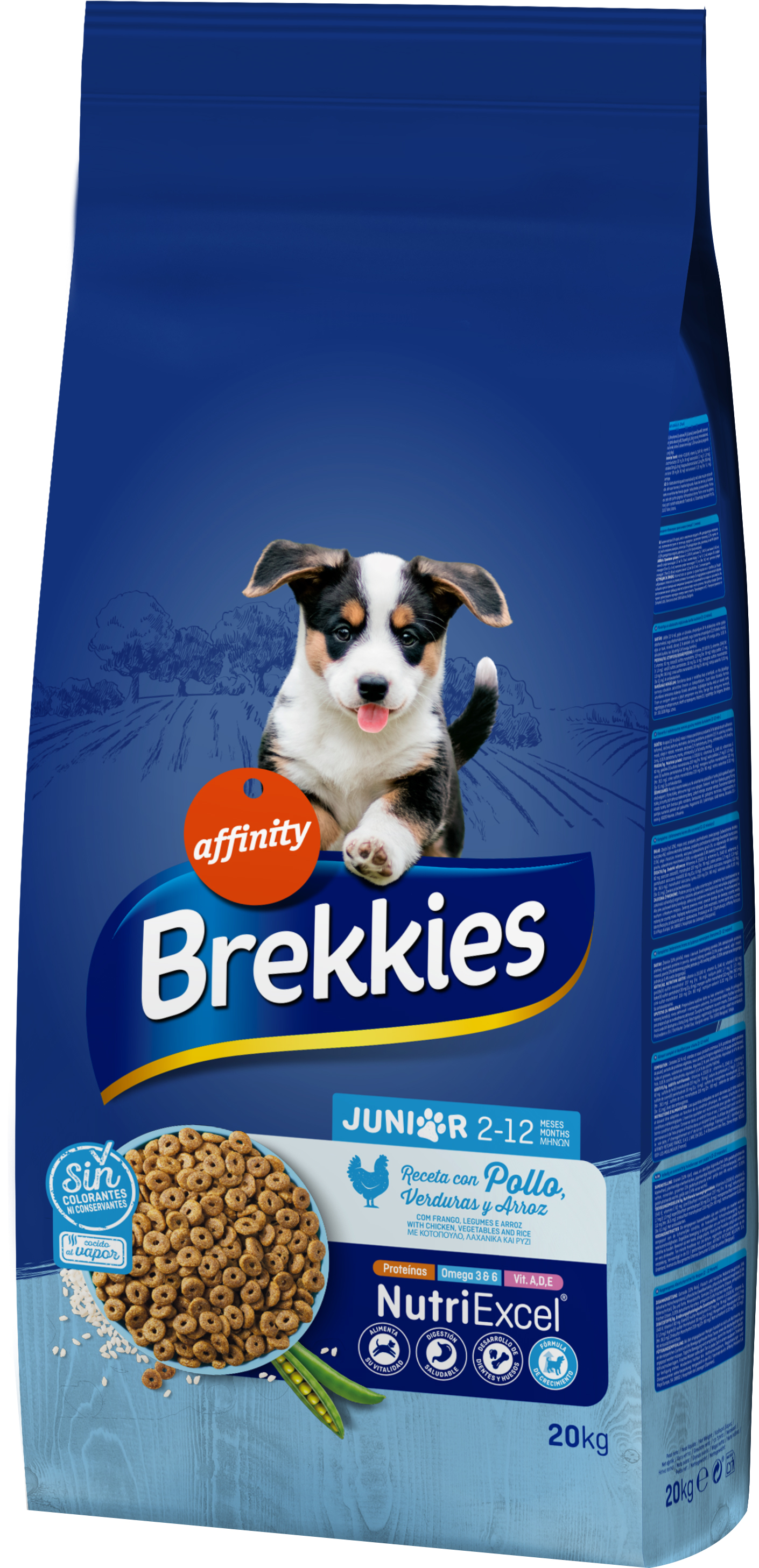 

Сухой корм Brekkies Dog Junior для молодых собак с курицей 20 кг