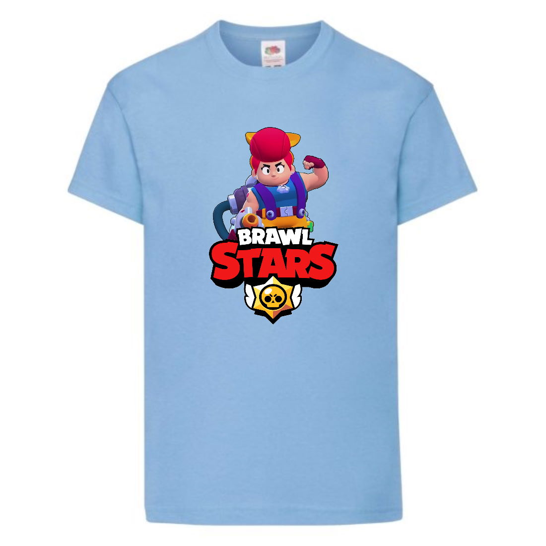 

Футболка детская Brawl Stars Pam (Бравл Старс Пэм) голубая 104 см