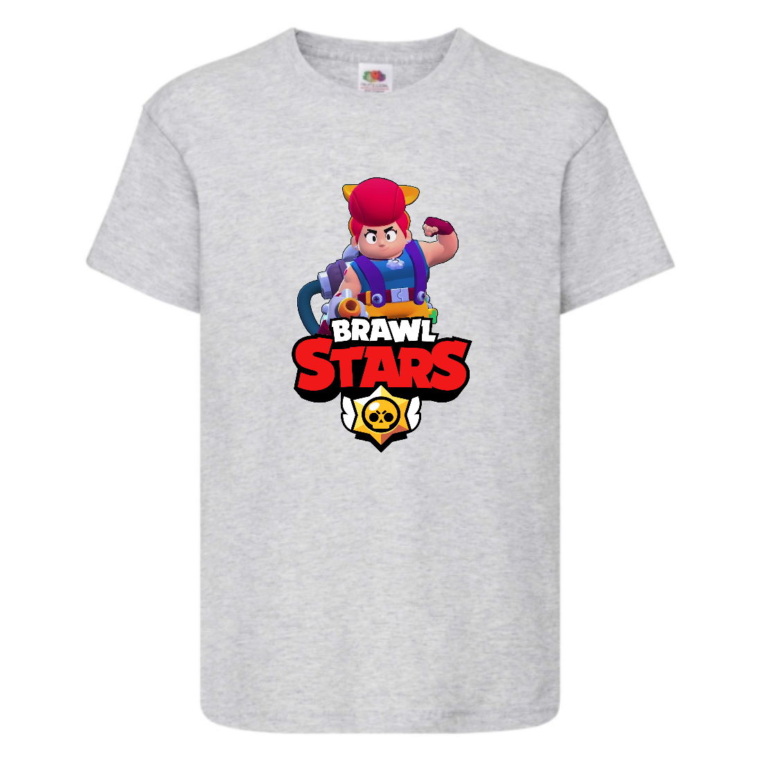 

Футболка детская Brawl Stars Pam (Бравл Старс Пэм) серая 128 см