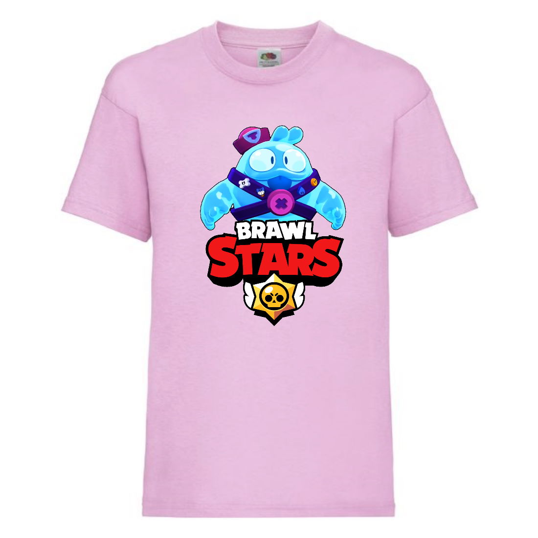 

Футболка детская Brawl Stars Squeak (Бравл Старс Скуик) розовая 104 см