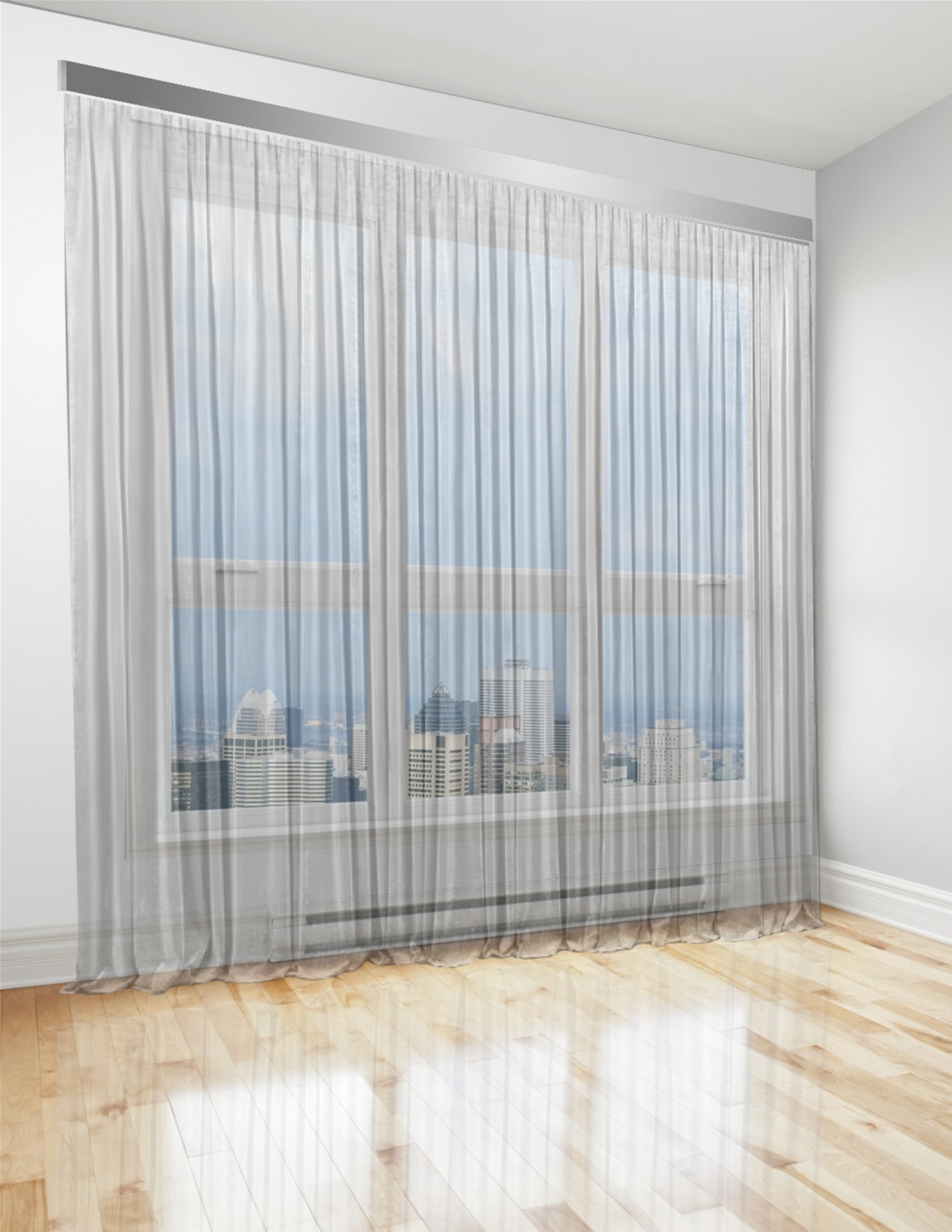 

Тюль Di&Di Батист прозрачный 300х250 Светло-серый