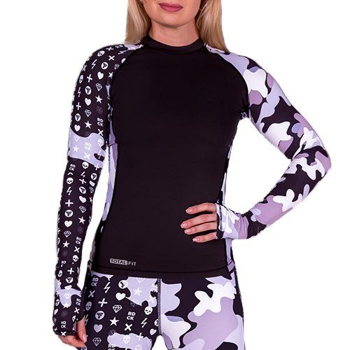 

Рашгард женский RW1-P5 TotalFit M Черно-серый