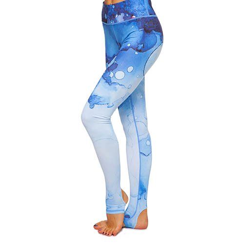 

Лосины с лямками для фитнеса и йоги YH57 Domino S Голубой