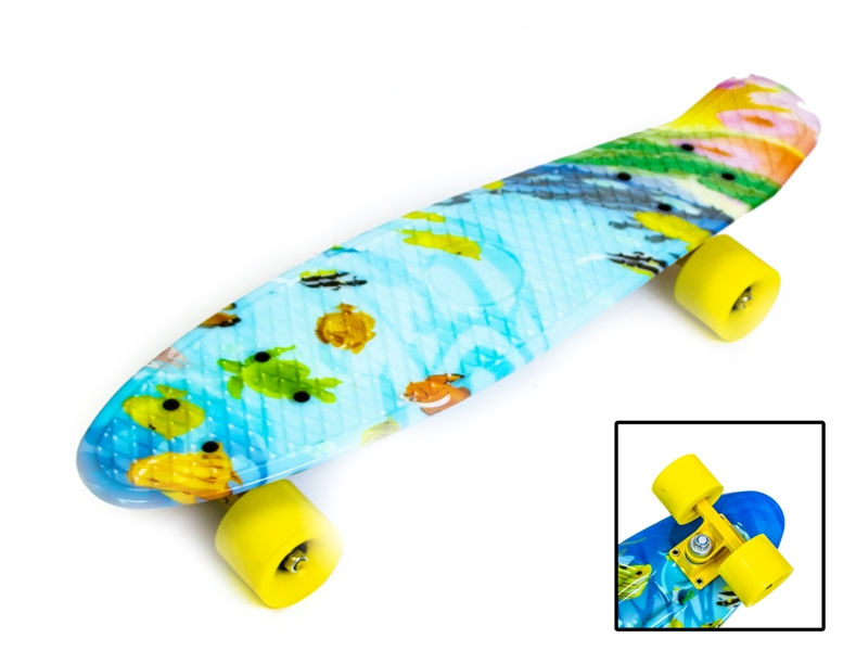 

Скейтборд, Пенни борд Penny Board Fish до 75кг (SD)