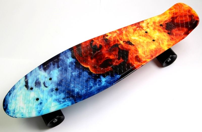 

Скейтборд, Пенни борд Penny Board Nickel Fire and Ice до 90кг (SD)