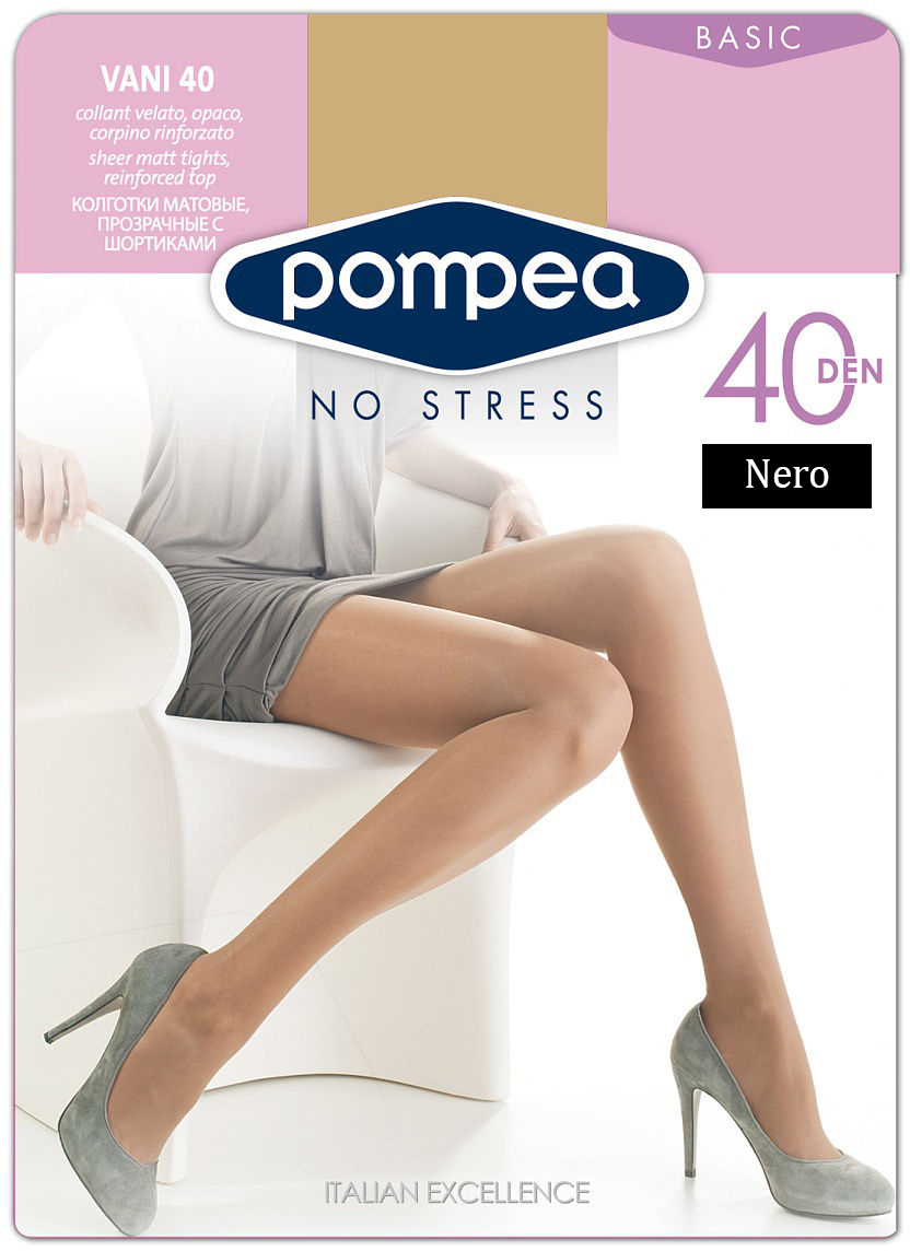 

Колготки Pompea Vani 40 Den / р Nero, Колготки Pompea Vani 40 Den 1/2 р Nero