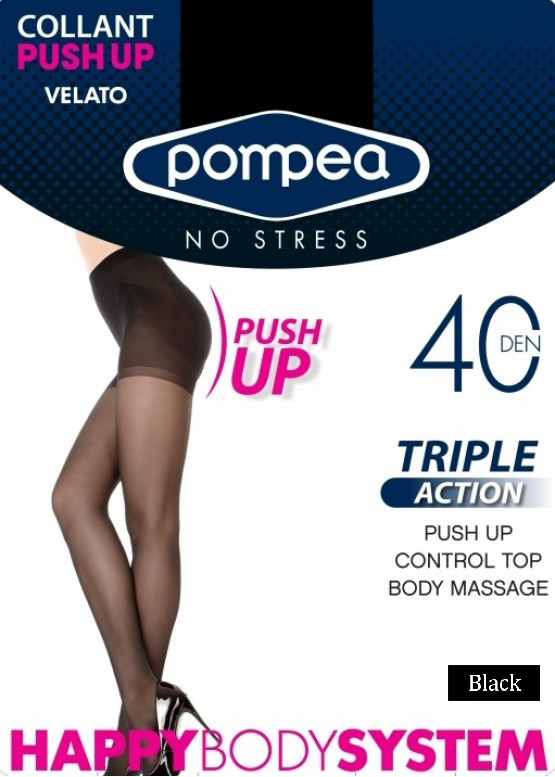 

Колготки Pompea Triple Action 40 Den / р Black, Колготки Pompea Triple Action 40 Den 1/2 р Black