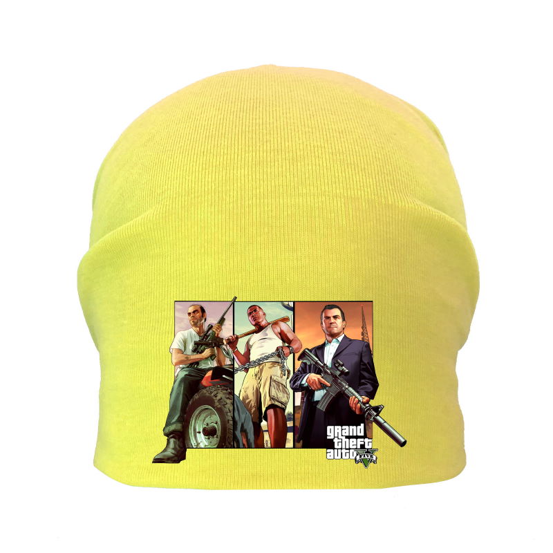 

Шапка детская ГТА желтая (GTA - 001) 54-56 см