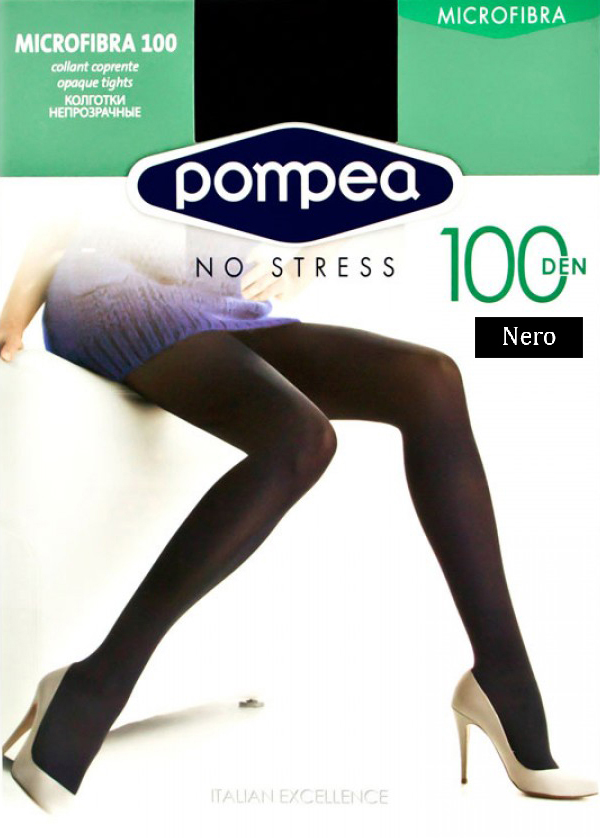 

Колготки Pompea Microfibra 100 Den  р Nero, Колготки Pompea Microfibra 100 Den 4 р Nero