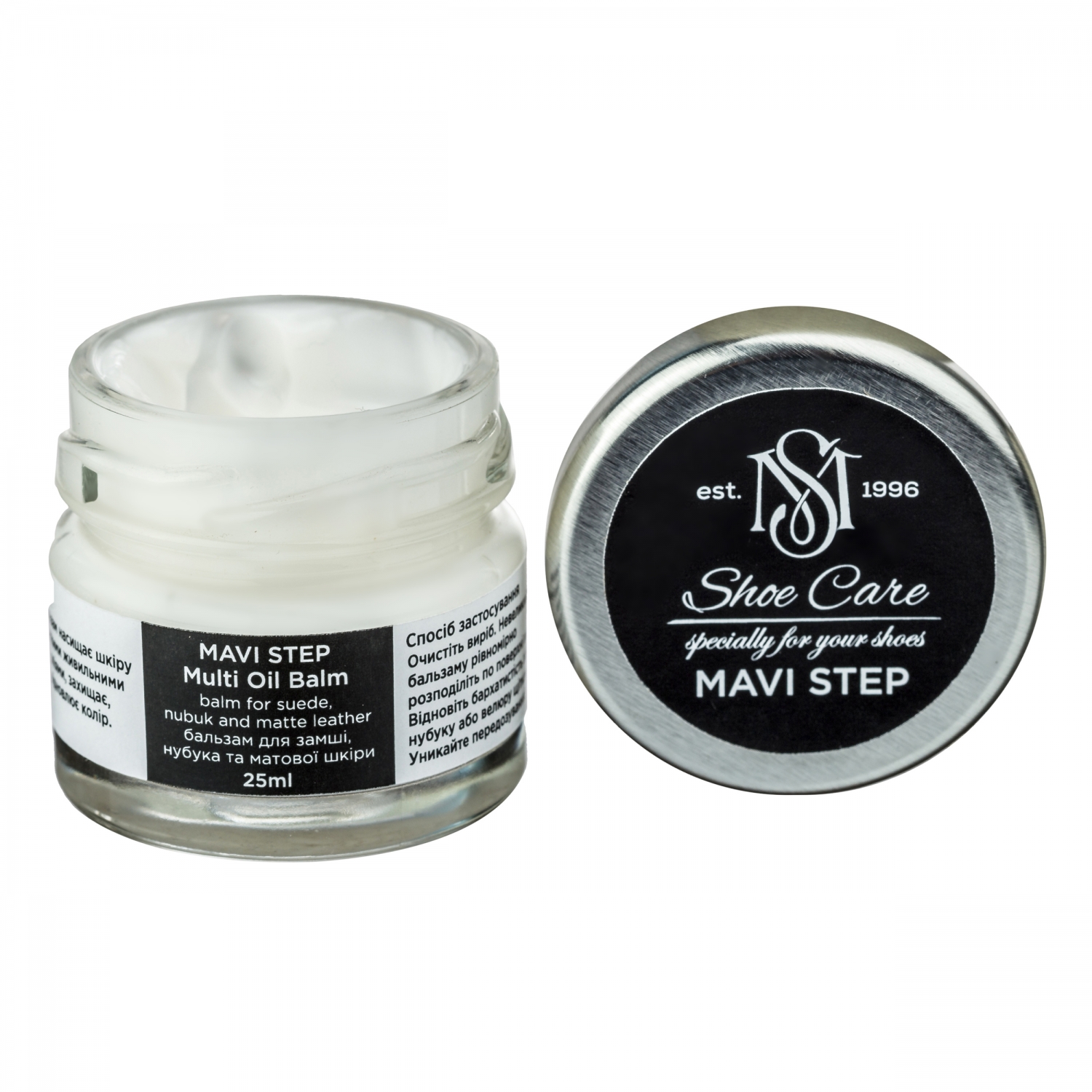 

Краска бальзам для замши и нубука бесцветная MAVI STEP Multi Oil Balm, 25 мл