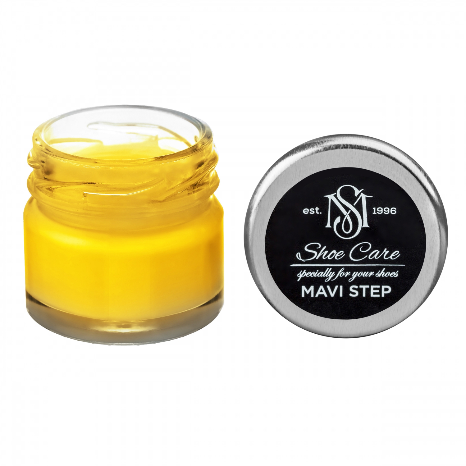 

Краска бальзам для замши и нубука желтая 107 MAVI STEP Multi Oil Balm, 25 мл