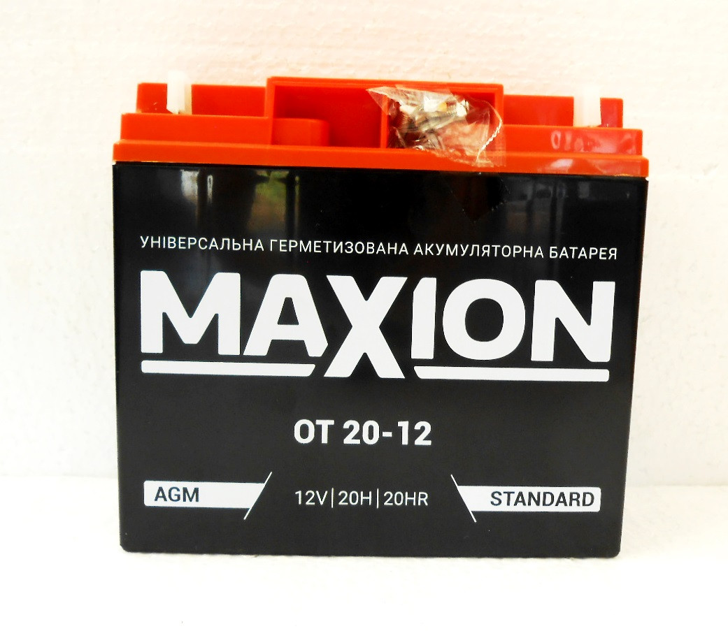 

Лодочной акумулятор MAXION 12V 20 Ah