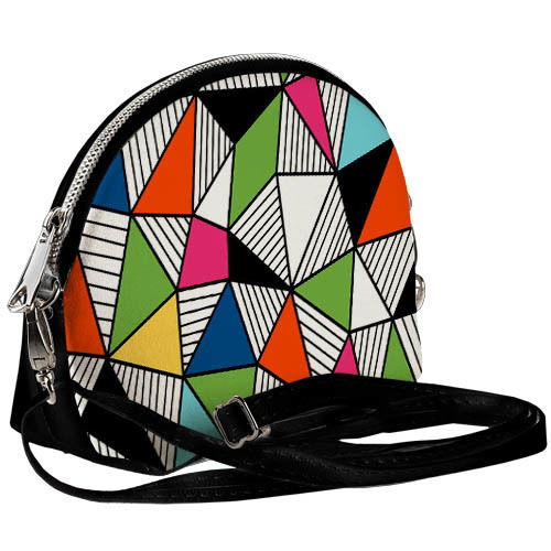

Сумочка маленькая Coquette Разноцветные треугольники 18x14x7 см