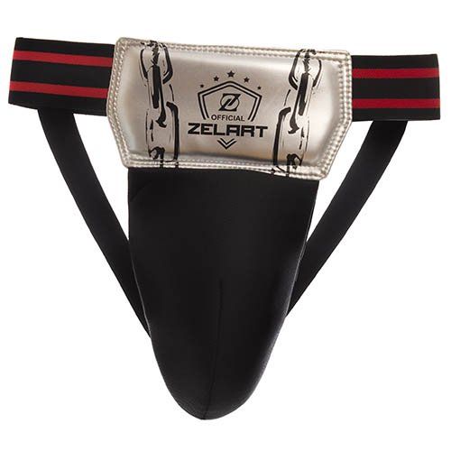 

Защита паха мужская BO-1383 Zelart M Черно-белый (37363062)