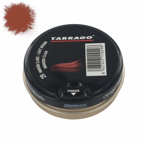 

Светло-коричневый воск для обуви Tarrago Shoe Polish, 50 мл