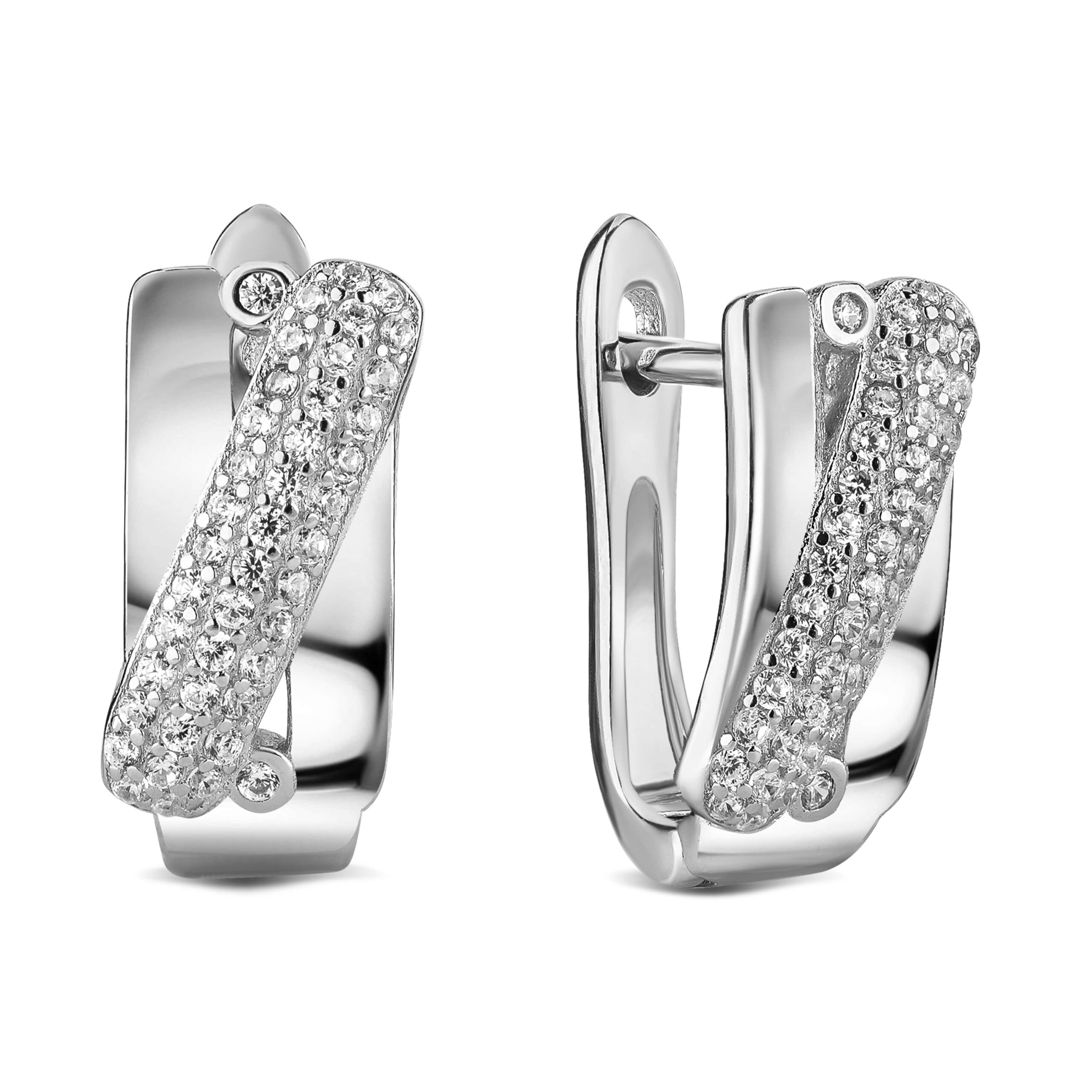

Серьги из серебра с фианитами КАМЕЯ 28200922.146.006245s