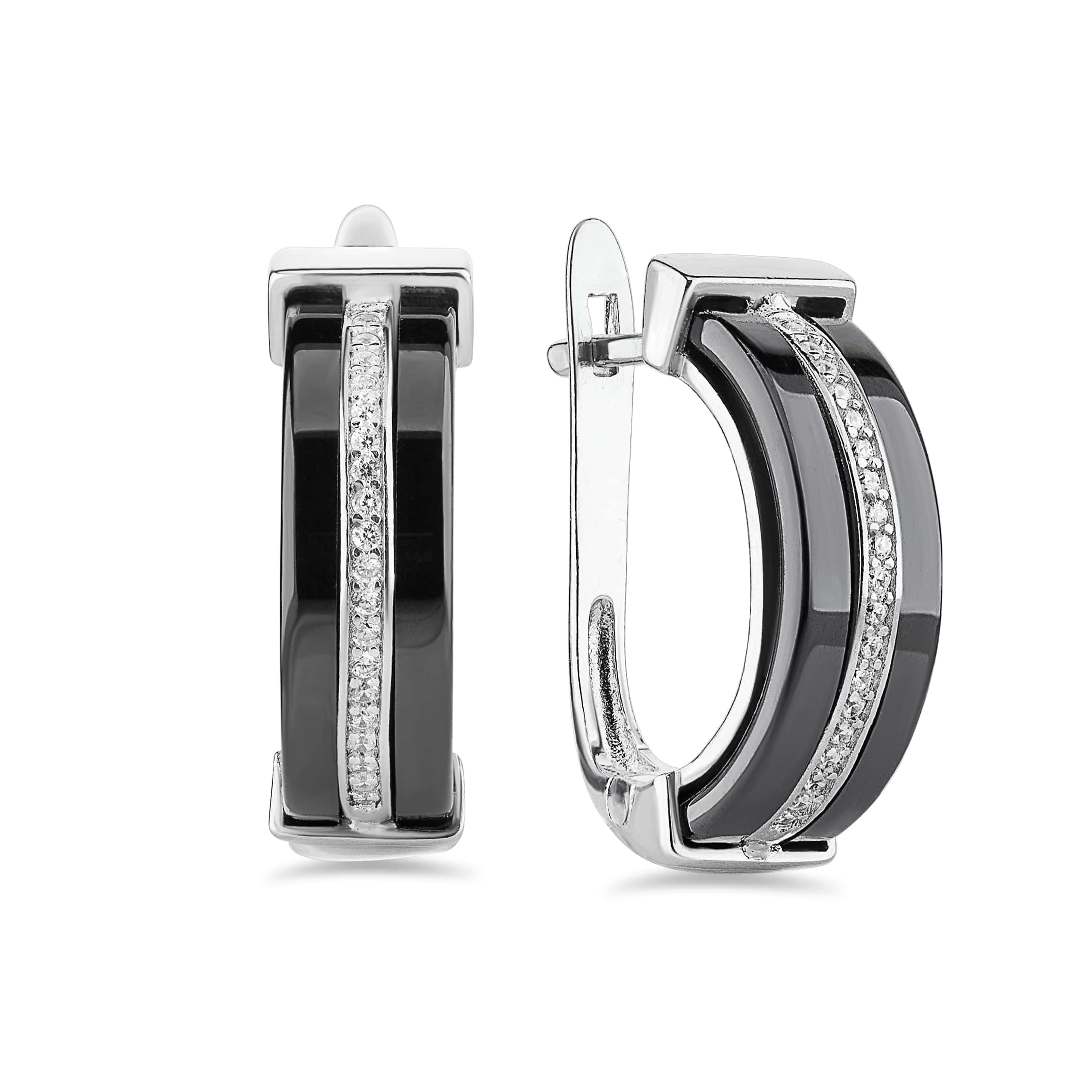 

Серьги серебряные с керамикой КАМЕЯ 22900922.312.S2FK1010