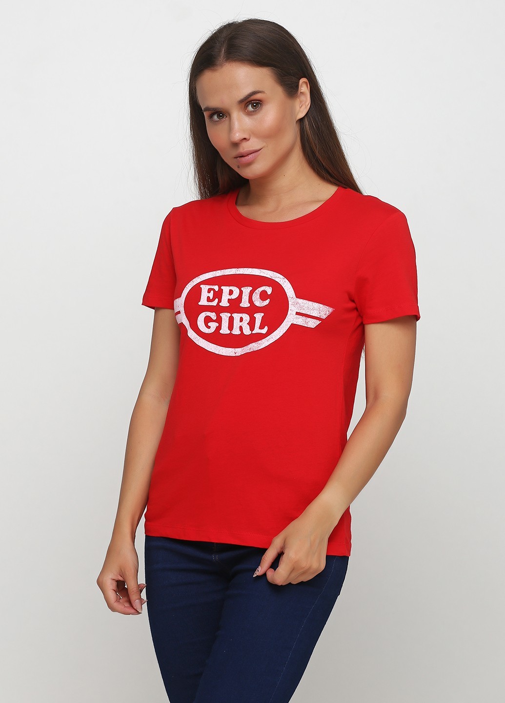 

Футболка Pull & Bear трикотажная  красная 13-0081, Футболка Pull & Bear трикотажная S красная 13-0081