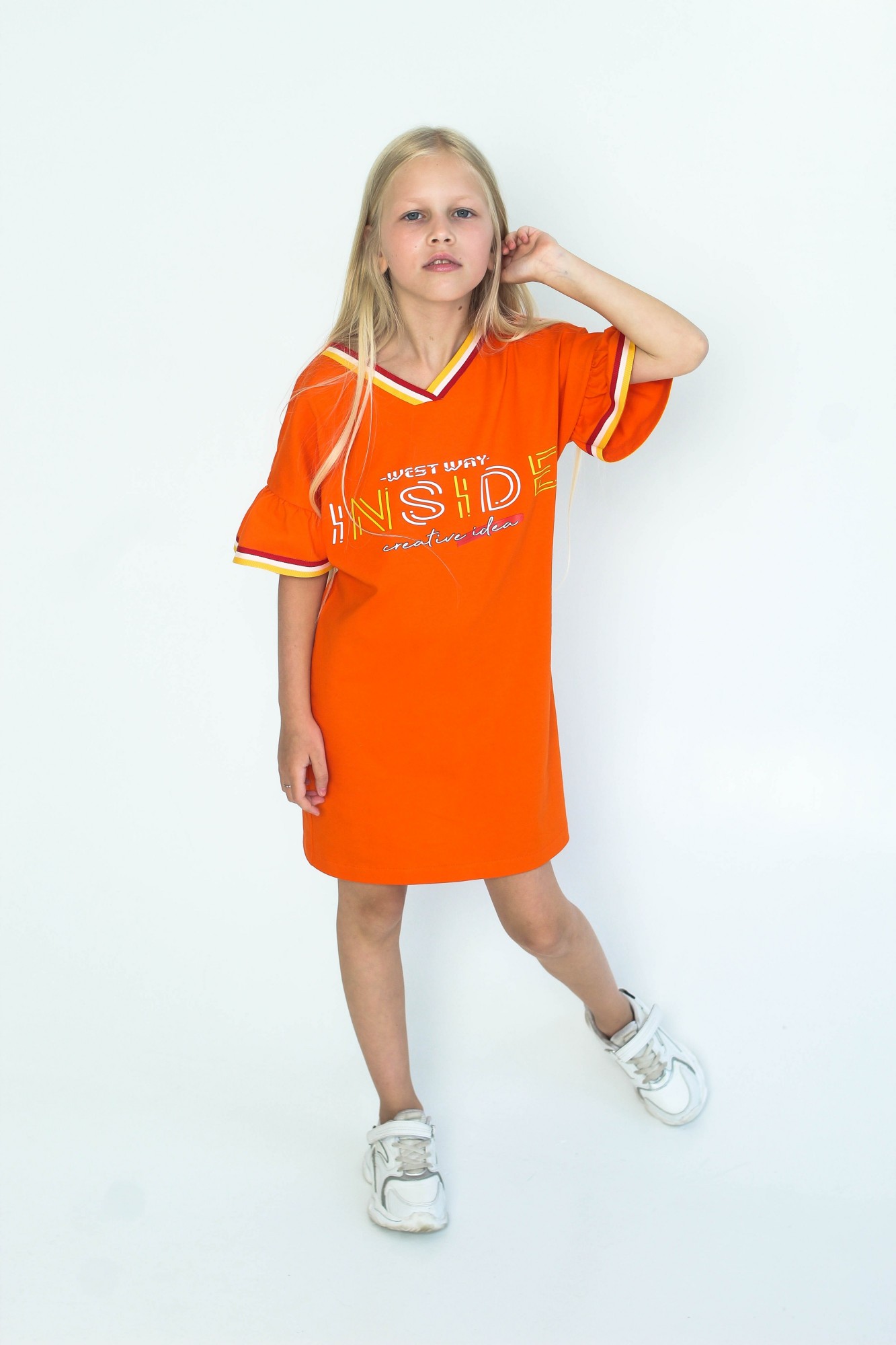 

Сукня MiLaClub MLCdress2 134см помаранчева