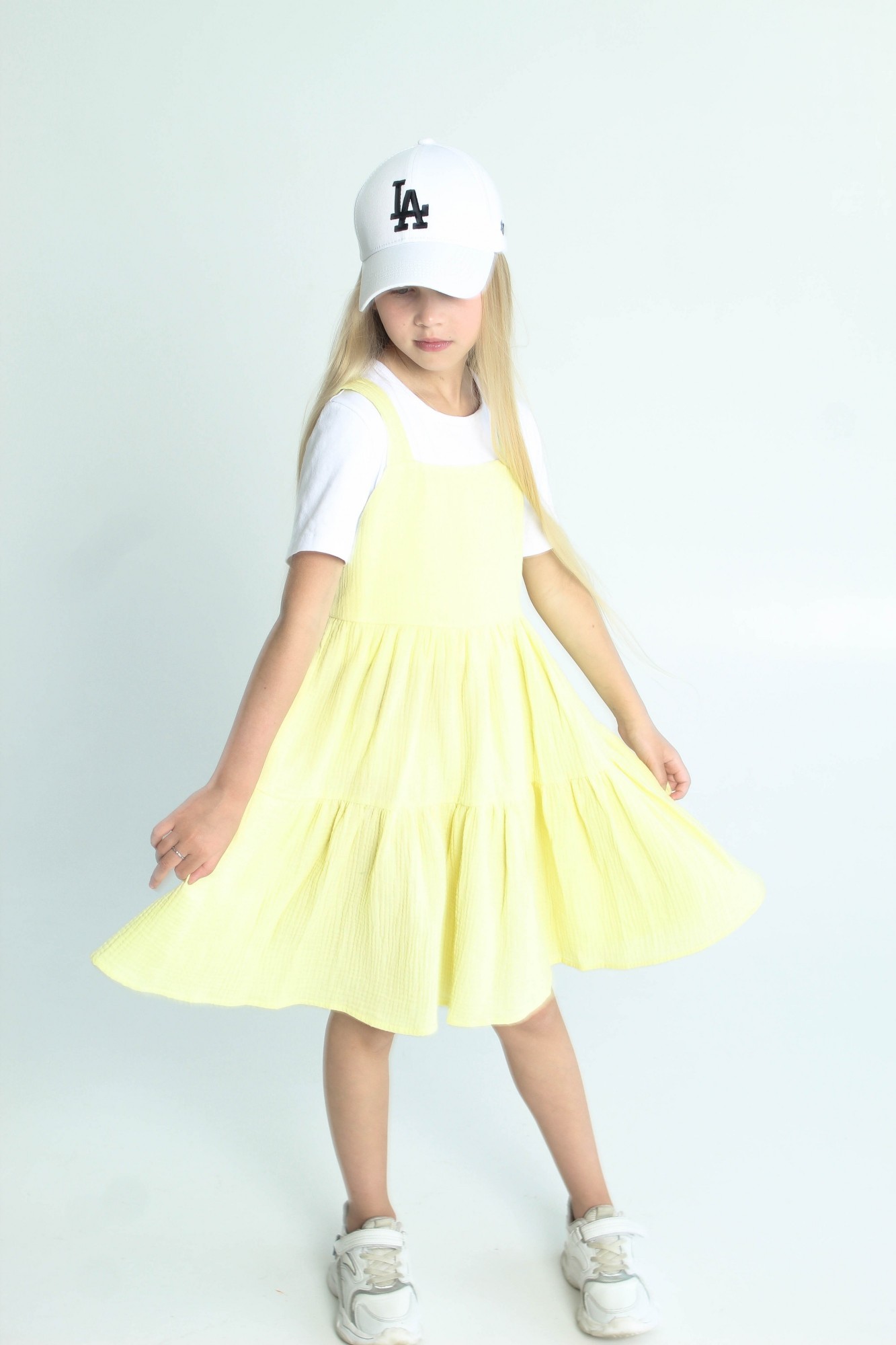 

Сарафан MiLaClub MLCdress3 146см лимон