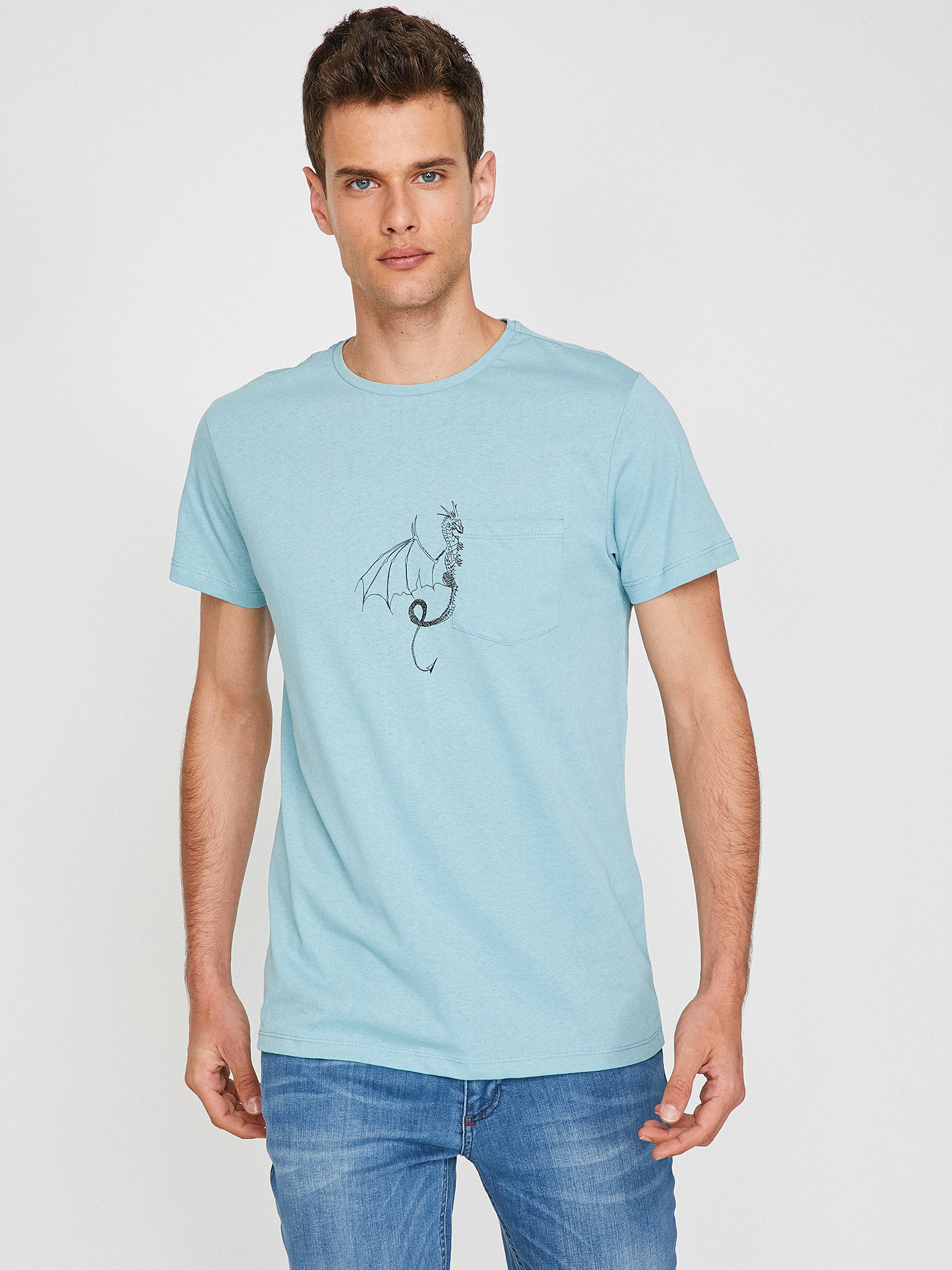 

Футболка Koton 8YAM14510CK-600 XS Blue