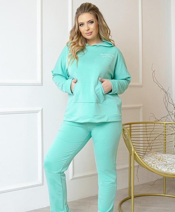 

Спортивный костюм G&M k-80618 42-44 Размер цвет бирюзовый