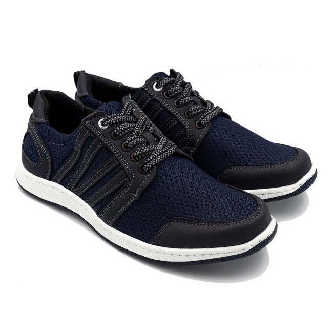 

Мужские кроссовки Sigol летние синие из сетки прошитые 42 р. 27,5 см