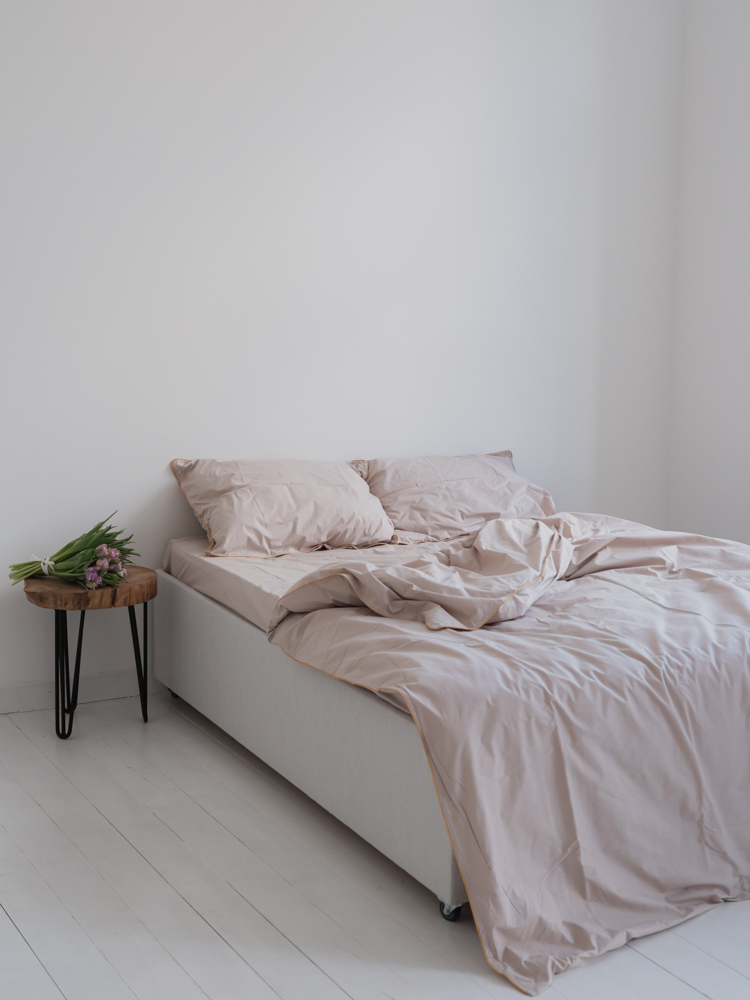 

Комплект постельного белья G.sleep Grey L поплин 200*220 см серо-бежевый