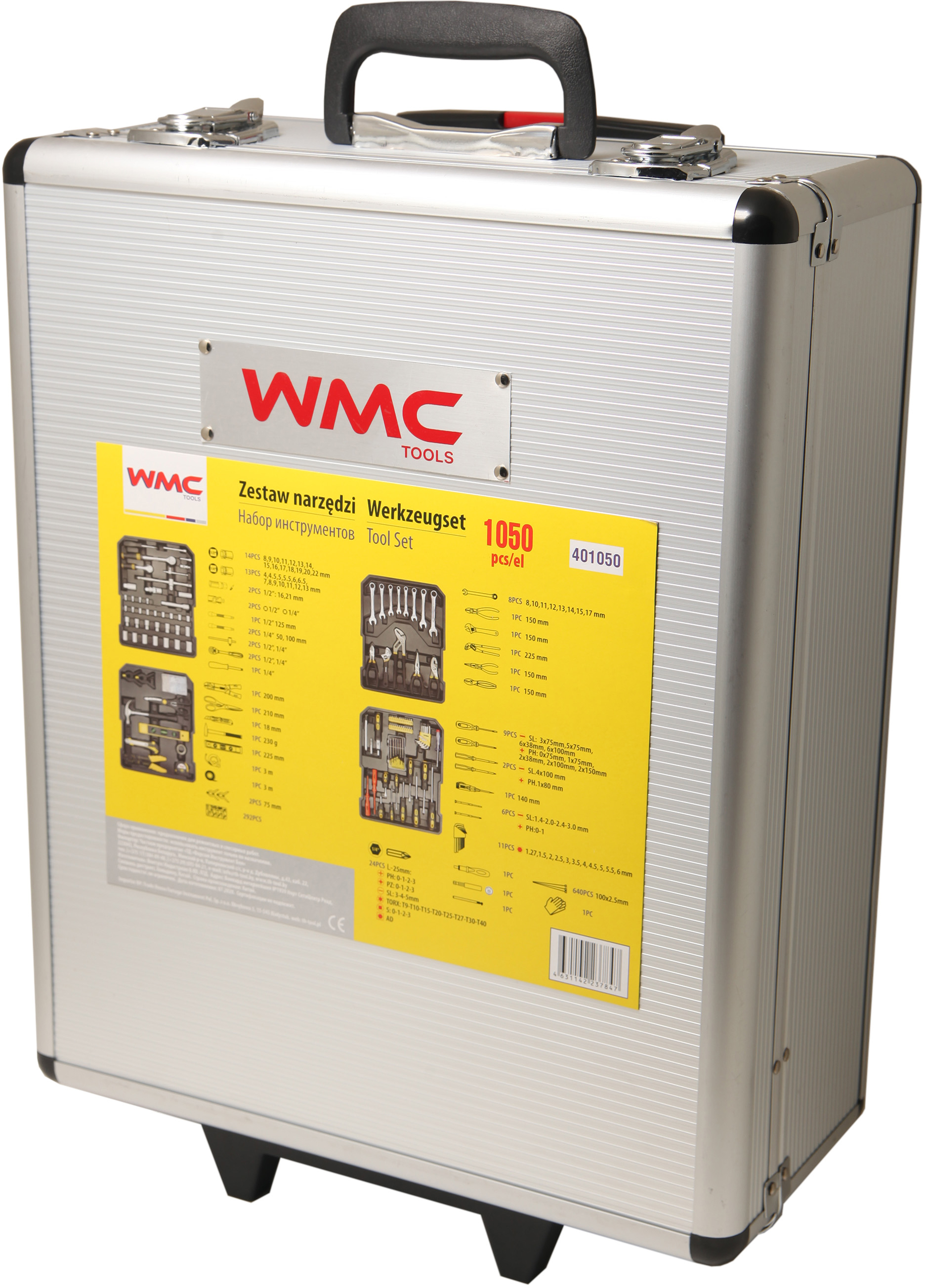 

Набір інструментів WMC TOOLS 1050 шт.