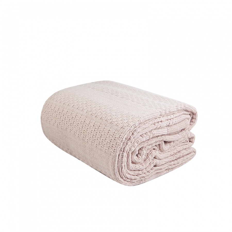 

Плед Karaca Home Charm Bold pudra пудра 200*220 евро (svt-2000022279970)