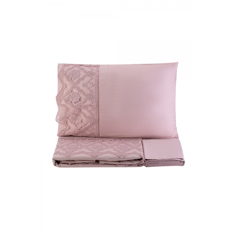 

Постельное белье Karaca Home Privat Odelia pudra 2020 1 пудра ранфорс евро (svt-2000022238939)