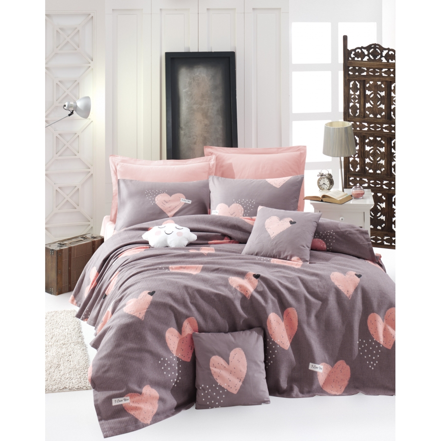 

Покрывало пике Lotus Home Perfect Hearts 200*235 (svt-2000022271196)