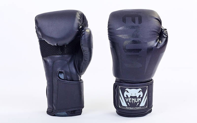 

Перчатки боксерские Venum BO-5698-BK вес 12oz Черный