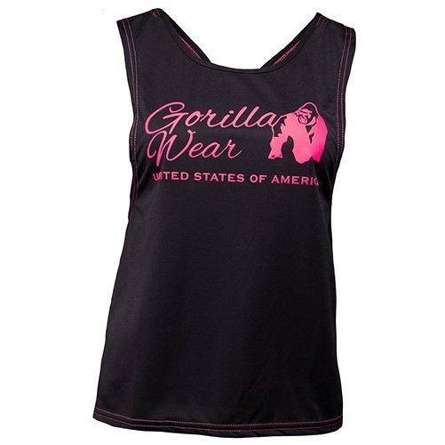 

Майка женская Odessa Cross Back Gorilla Wear S Черно-розовый