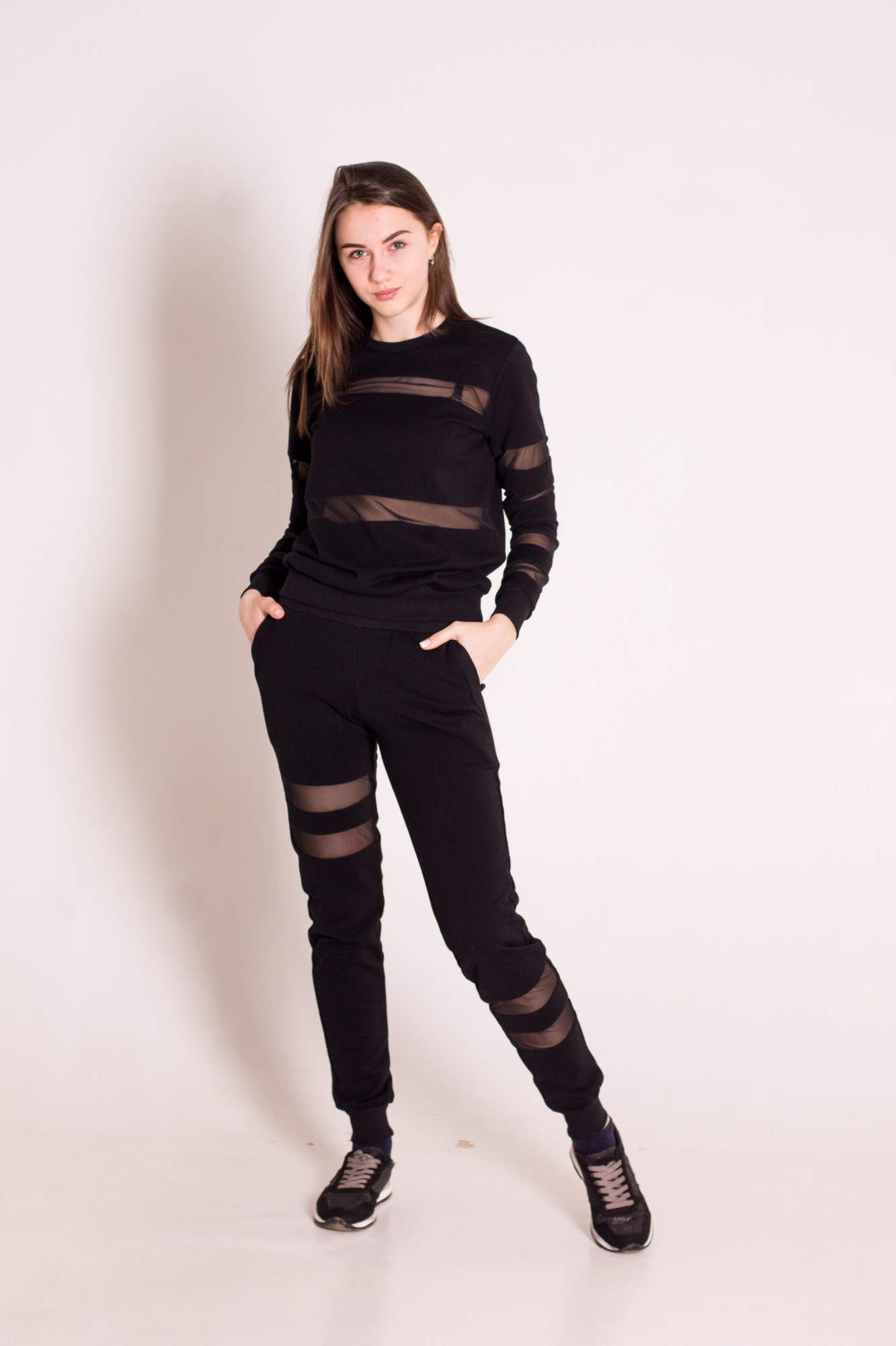 

Спортивный костюм с сеткой Caroline 2XL черный