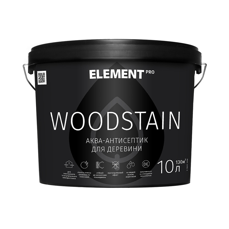

Антисептик для дерева ELEMENT Aqua Antiseptik 10 л без цвета